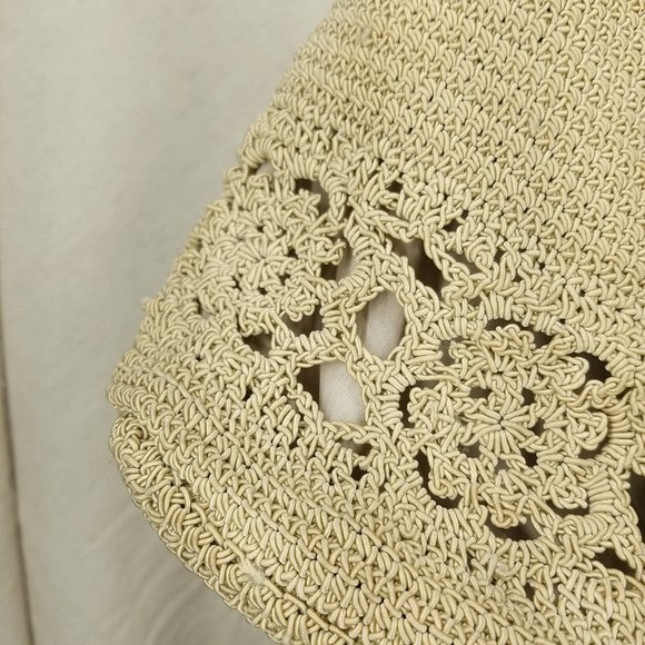 Women's Bohemian crochet short strap, satchel bag - Picture 4 of 14